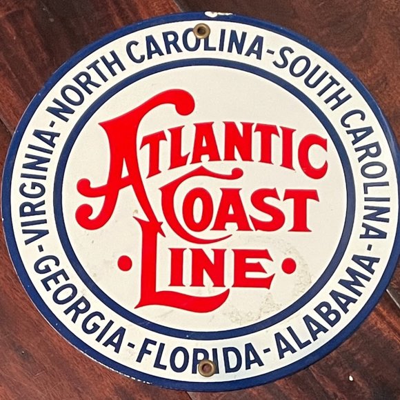 Vintage metal model train signs (set of 4) - Picture 4 of 5